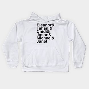 The Good Place Helvetica List Kids Hoodie